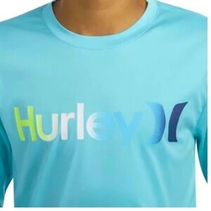 Hurley Kids Long Sleeve UPF Swim Top 10/12 NWT